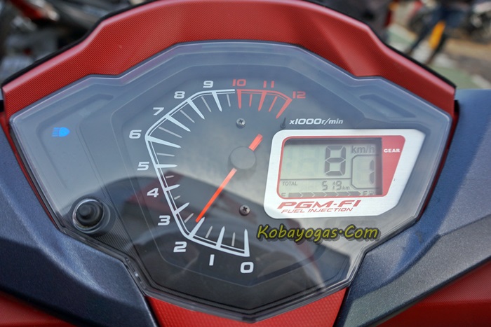 speedometer honda supra gtr 150 with gear indicator position