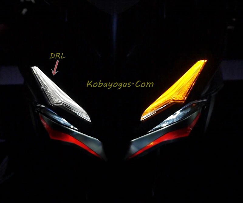 posisi lampu sein depan cbr250rr