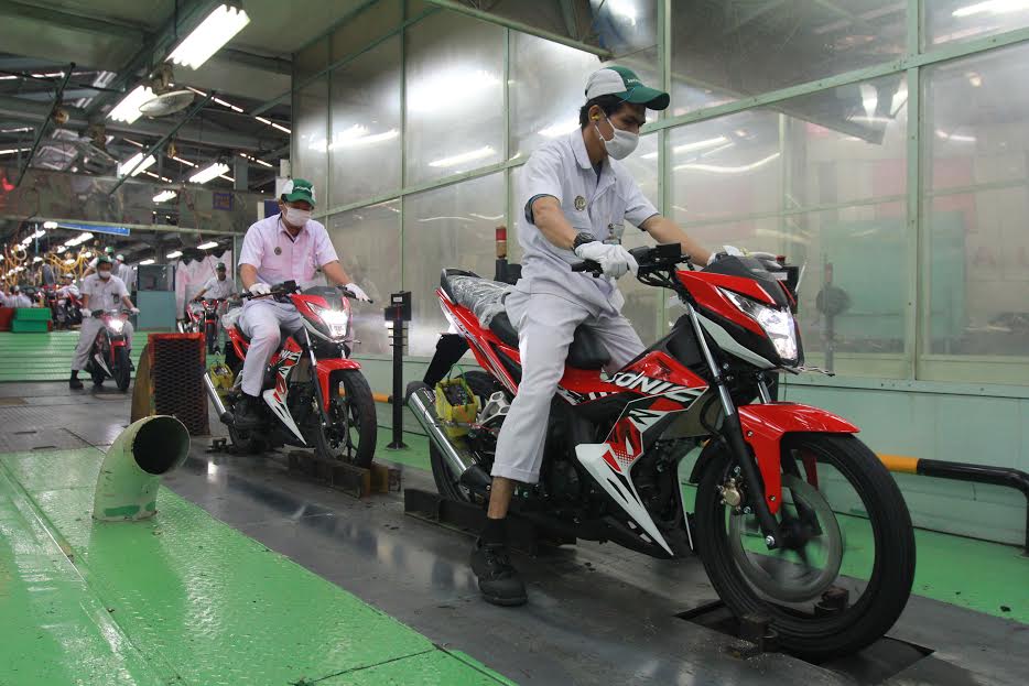 sonic 150 merah baru