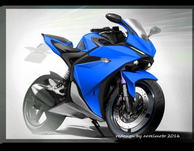 yamaha r25 2017 BR5 blue