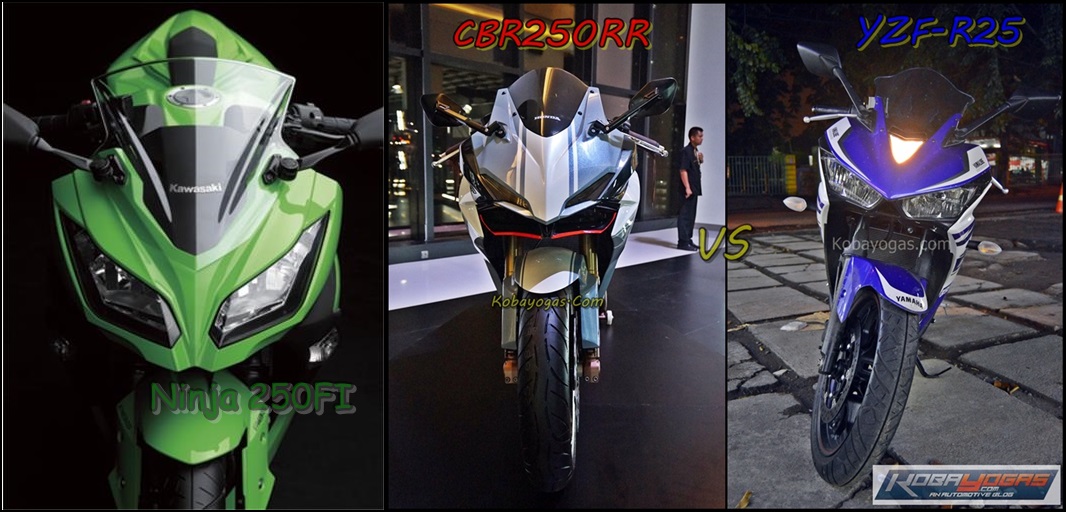 Ninja 250FI vs CBR250RR vs R25