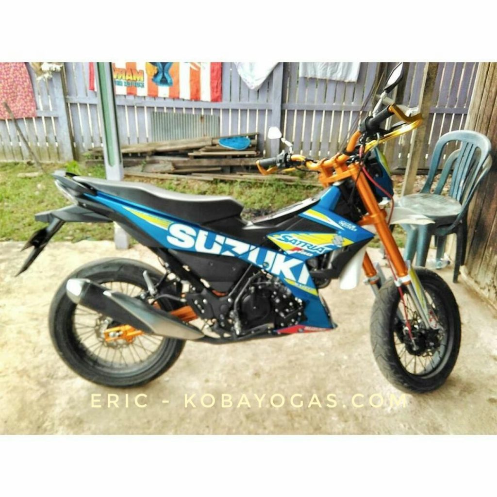 Modifikasi Suzuki Satria FU 150 Injeksi Ala Supermoto