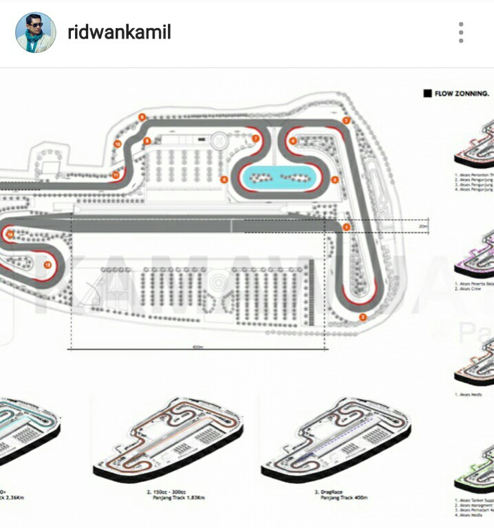 layout Sirkuit Bandung Lautan Api