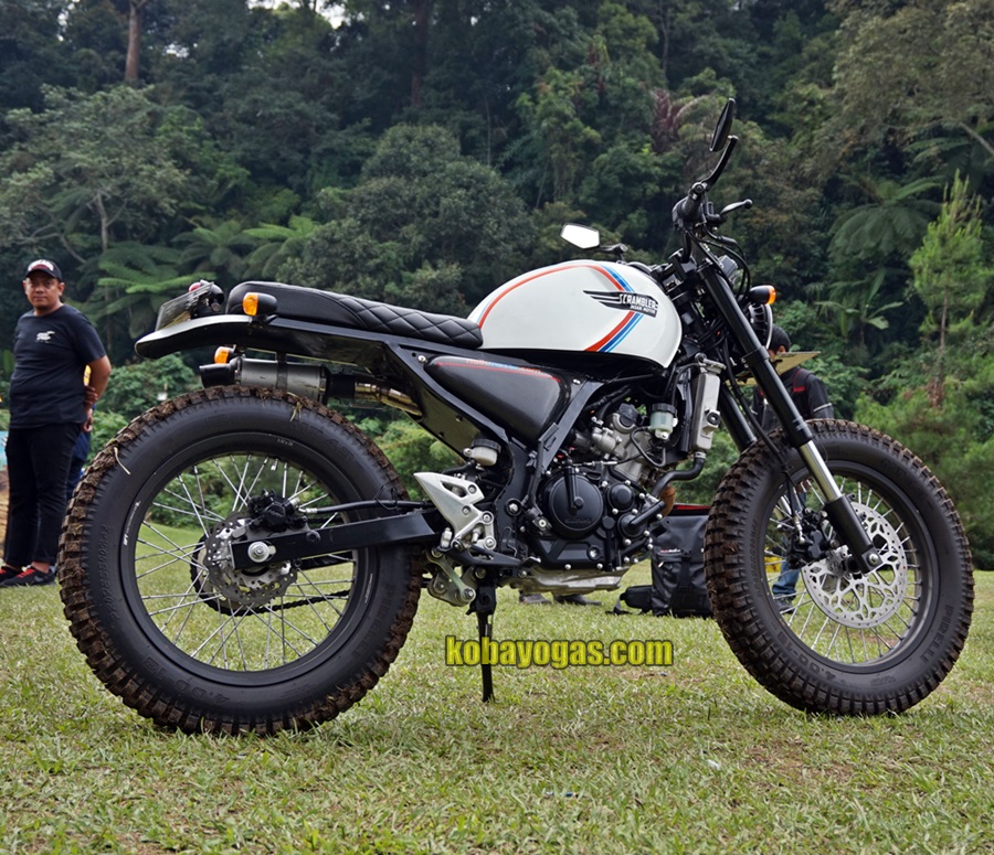 modifikasi suzuki gsx-s150 scrambler