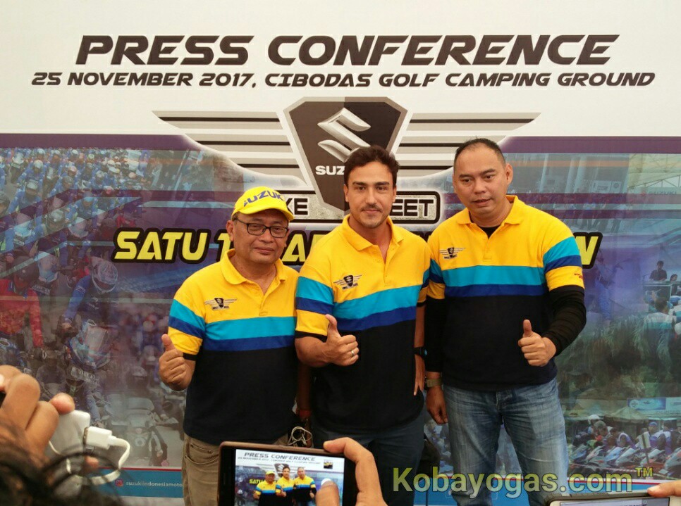 brand ambassador suzuki hamish daud hadir di Suzuki Bike Meet Cibodas