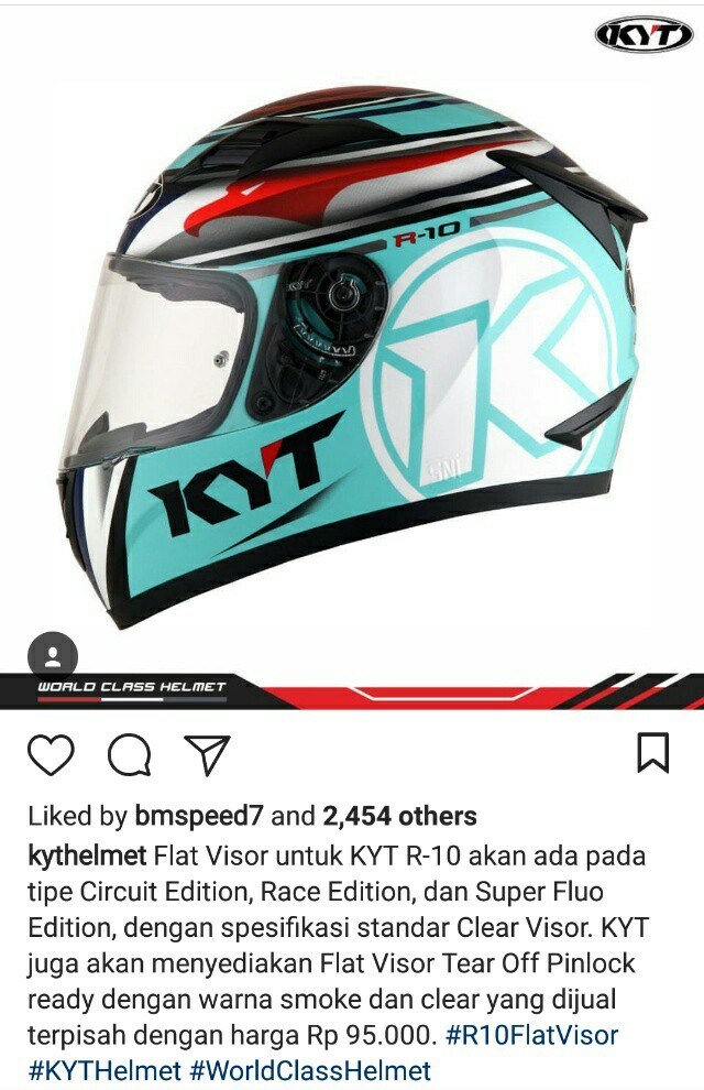 harga flat visor kyt r10 tear off pinlock ready clear dan smoke