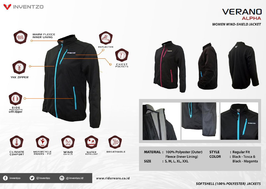 Inventzo Verano jaket wanita