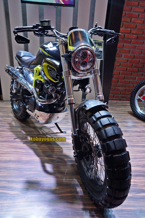 modifikasi Honda CB150 Verza Scrambler