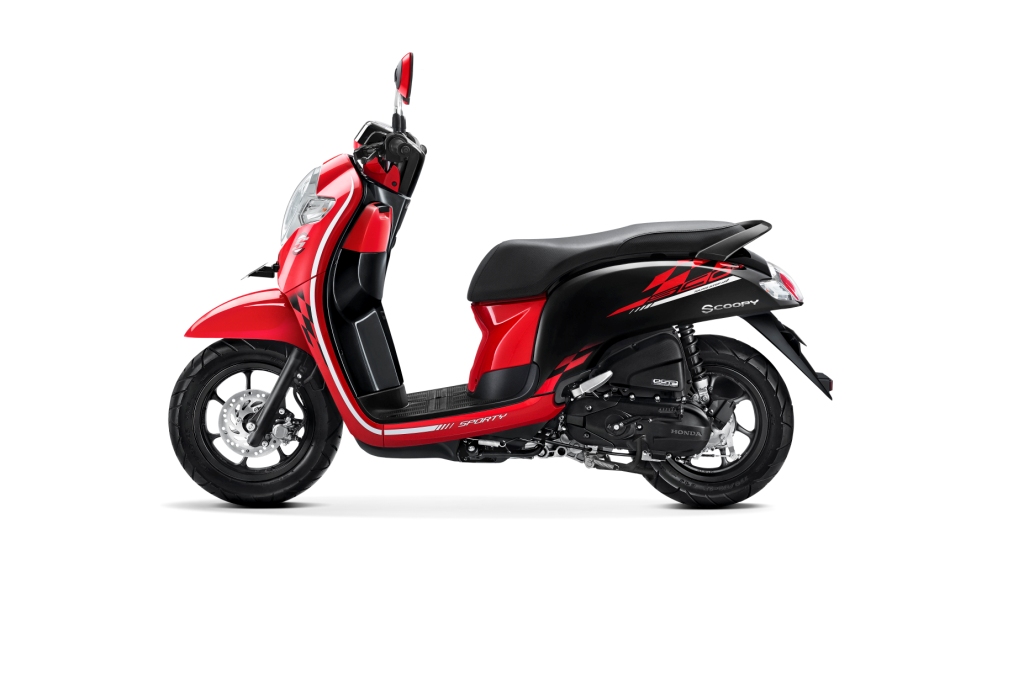 all New Scoopy sporty red