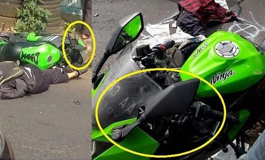 Akibat Spion Dilipat Pengendara Ninja Tewas Tersambar Truk Di Malang