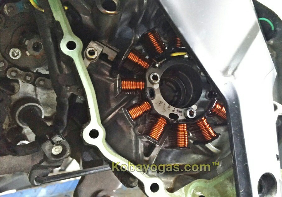 mengganti starter idle gear set gsx-r150