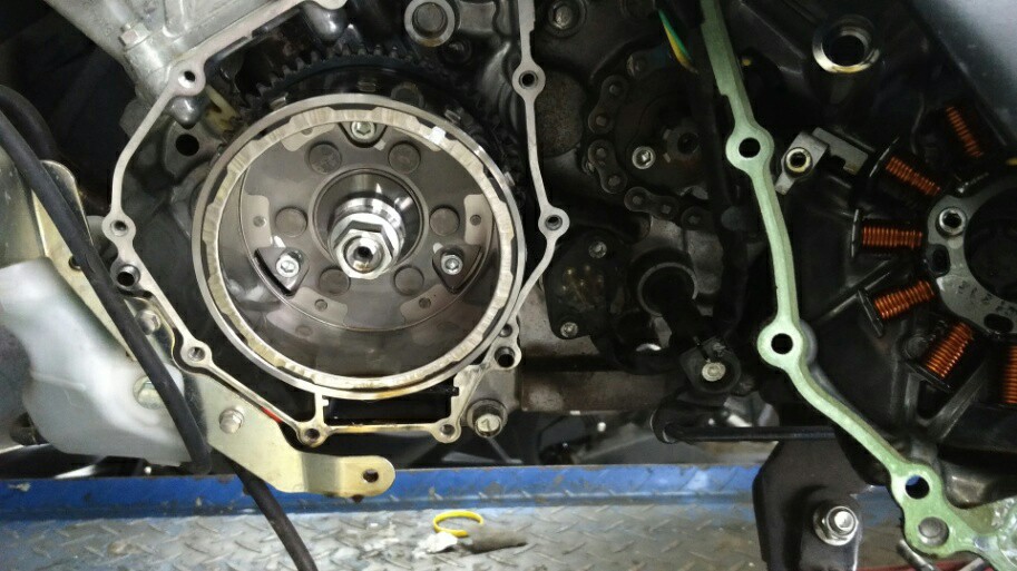 mengganti starter idle gear set gsx-r150