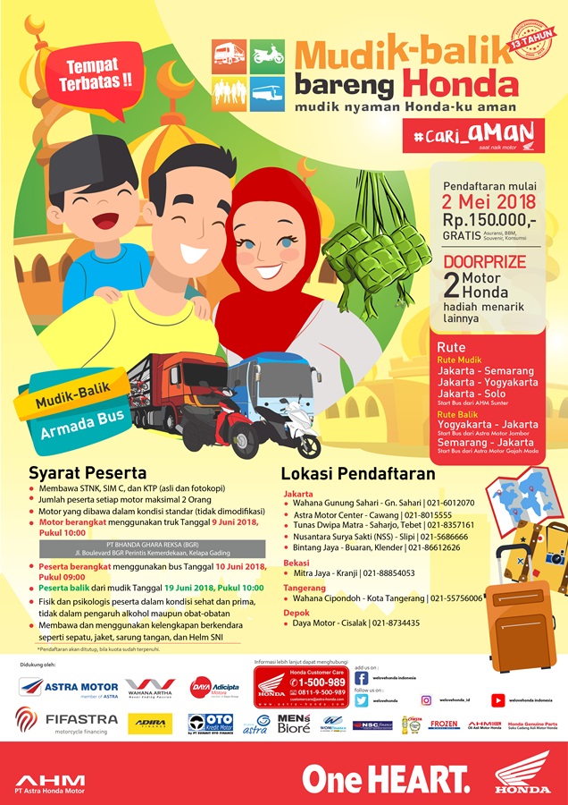 mudik balik bareng honda