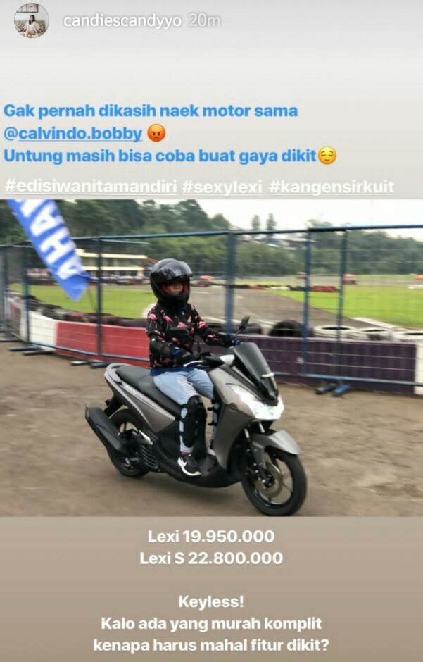 test ride yamaha lexi 125