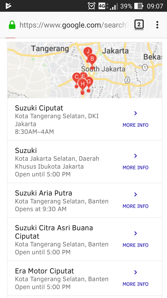 Dealer Suzuki Ciputat