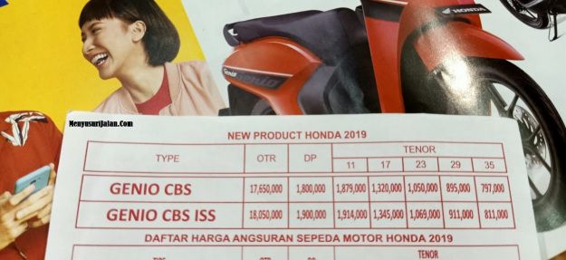 harga dan cicilan honda genio di jawa barat