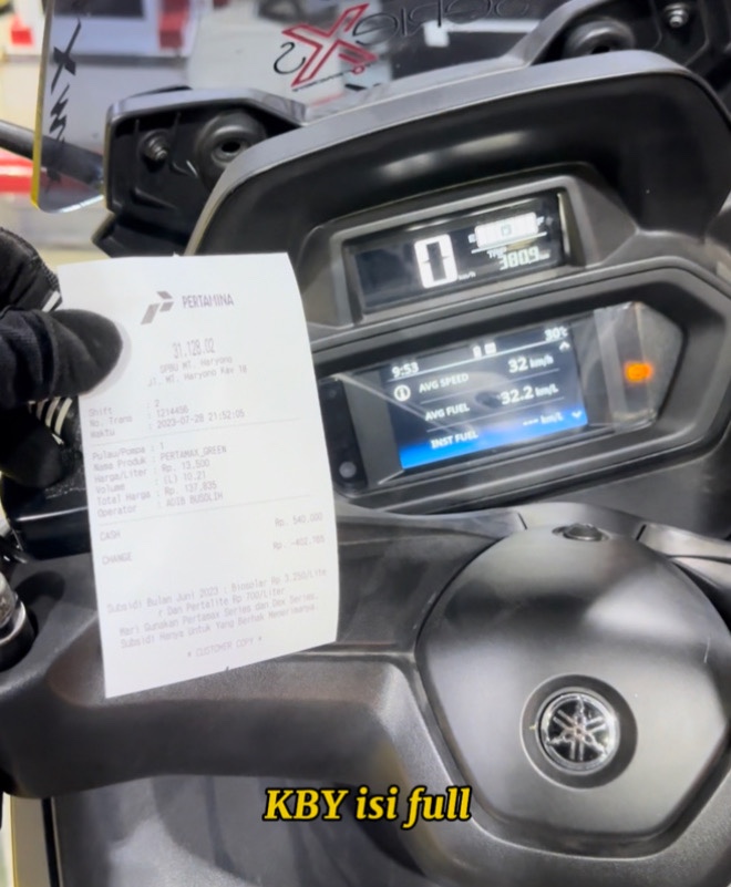 Xmax Pakai Pertamax Green